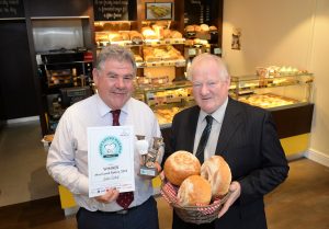 Pictured from left are IREKS UK National Sales manager Lee Pugh and Jenkins bakery Director Russell Jenkins